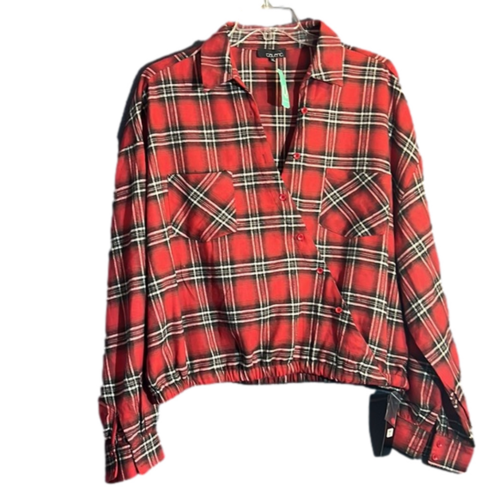 Plaid Long sleeve new with tags